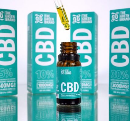 Organic CBD oil from The Green Brand with various concentrations for wellness.